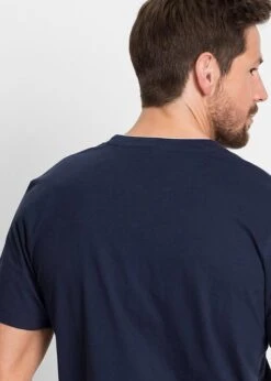 T-shirt Col Henley à Imprimé, Manches Courtes -Rainbow Verkoopwinkel 18075515 JrvNMSfD