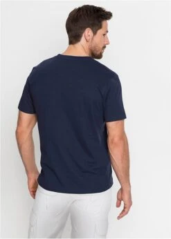 T-shirt Col Henley à Imprimé, Manches Courtes -Rainbow Verkoopwinkel 18076445 cePAX4lL
