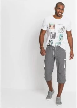 Pantalon 3/4 à Enfiler En Microfibre -Rainbow Verkoopwinkel 19120648 AURnLTWj