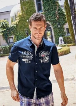 Chemise Manches Courtes à Imprimé -Rainbow Verkoopwinkel 19381932 BIdWcwD3