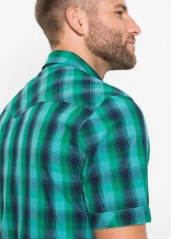 Chemise Manches Courtes Avec Poches Plaquées -Rainbow Verkoopwinkel 20046591 eZQJCVew