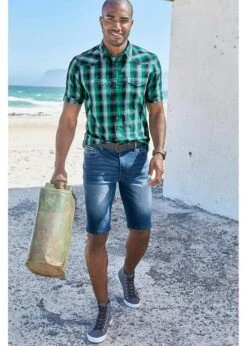 Chemise Manches Courtes Avec Poches Plaquées -Rainbow Verkoopwinkel 20052450 pCyqAPyZ