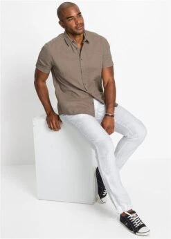 Chemise Manches Courtes Avec Lin -Rainbow Verkoopwinkel 20067812 7ehcftub