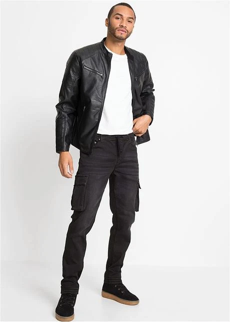 Rainbow Jean Cargo Slim Fit Straight à Enfiler 6 Rainbow Jean Cargo Slim Fit Straight à Enfiler - Afbeelding 4