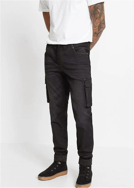 Rainbow Jean Cargo Slim Fit Straight à Enfiler 4 Rainbow Jean Cargo Slim Fit Straight à Enfiler - Afbeelding 2