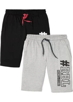 Rainbow Lot De 2 Bermudas En Jersey, Regular Fit