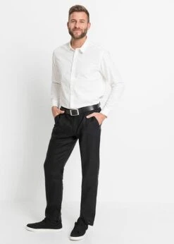 Pantalon Chino En Lin Avec Taille Confortable Regular Fit, Straight -Rainbow Verkoopwinkel 21310977 M8PIpjKj