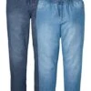 Lot De 2 Jeans à Taille élastiquée Classic Fit En Denim Estival -Rainbow Verkoopwinkel 22025888 7N0HoJ4c