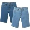 Lot De 2 Bermudas En Jean Extensibles Coupe Confort, Regular -Rainbow Verkoopwinkel 22041285 ILdsmZrU