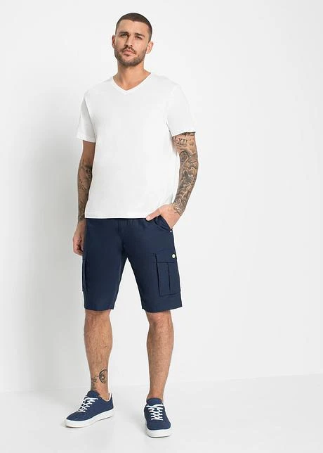 Bermuda Cargo Paper Touch, Regular Fit 6 Bermuda Cargo Paper Touch, Regular Fit - Afbeelding 4