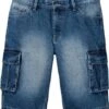 Bermuda En Jean Cargo, Loose Fit -Rainbow Verkoopwinkel 22077048 HmVwW9fd