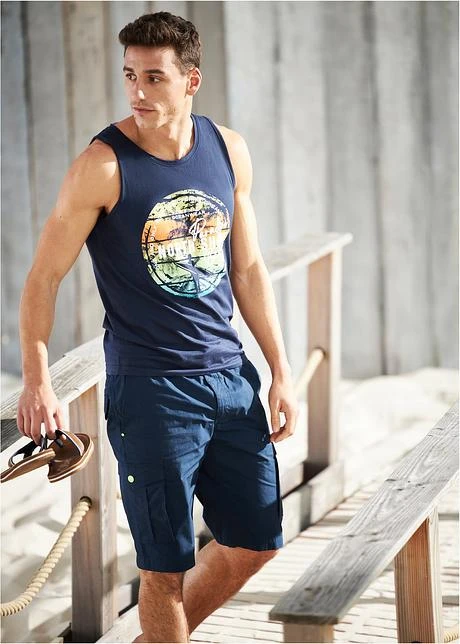 Bermuda Cargo Paper Touch, Regular Fit 9 Bermuda Cargo Paper Touch, Regular Fit - Afbeelding 7