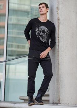 Rainbow Pantalon Extensible Regular Fit Avec Poches Zippées Décoratives, Tapered -Rainbow Verkoopwinkel 22224797 MV4RMkBF