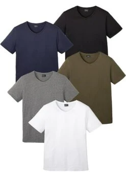 Lot De 5 T-shirts Col V