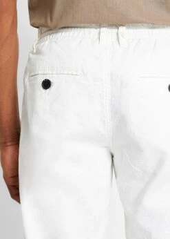 Pantalon Chino En Lin Majoritaire Avec Taille Extensible Regular Fit, Straight -Rainbow Verkoopwinkel 23016224 iYfOTiC9