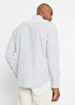 Chemise Manches Longues En Lin Majoritaire Avec Manches Retroussables -Rainbow Verkoopwinkel 23016479 sQrwIJiY