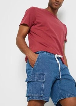 Short En Jean Taille Extensible, Loose Fit -Rainbow Verkoopwinkel 23016686 mFWPHwP1