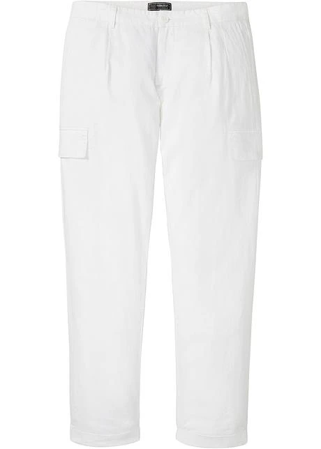 Pantalon Cargo En Lin Majoritaire Regular Fit, Straight 3 Pantalon Cargo En Lin Majoritaire Regular Fit, Straight