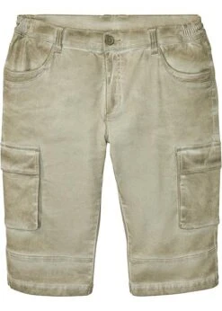 Bermuda Long Cargo Extensible Confort Pour Le Ventre, Regular Fit