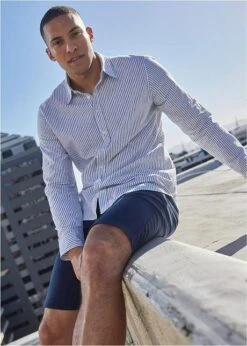 Chemise Manches Longues En Lin Majoritaire Avec Manches Retroussables -Rainbow Verkoopwinkel 23029407 1ISqXV8i