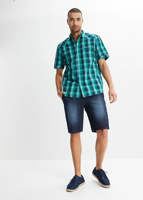 Lot De 2 Bermudas En Jean Avec Taille élastiquée, Regular Fit 6 Lot De 2 Bermudas En Jean Avec Taille élastiquée, Regular Fit - Afbeelding 4