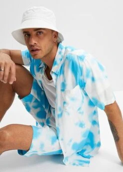 Chemise Manches Courtes En Viscose -Rainbow Verkoopwinkel 23048990 PccfD1ze