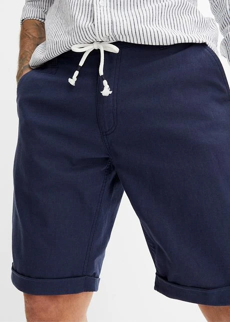 Bermuda En Lin Majoritaire Avec Cordon, Regular Fit 7 Bermuda En Lin Majoritaire Avec Cordon, Regular Fit - Afbeelding 5