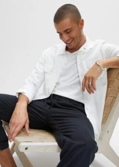 Rainbow Pantalon Chino Regular Avec Lin, Straight -Rainbow Verkoopwinkel 23054720 LVQW4RgZ