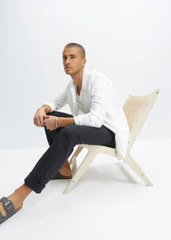 Rainbow Pantalon Chino Regular Avec Lin, Straight -Rainbow Verkoopwinkel 23054736 xS5XKwch