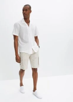 Bermuda Cargo Avec Ceinture, Regular Fit -Rainbow Verkoopwinkel 23067495 kzc08i2B