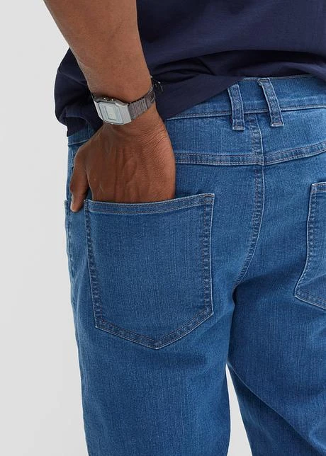 Lot De 2 Bermudas Longs En Jean Extensible, Regular Fit 8 Lot De 2 Bermudas Longs En Jean Extensible, Regular Fit - Afbeelding 6