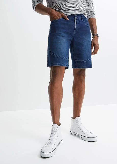 Short En Jean Long Extensible, Regular Fit 4 Short En Jean Long Extensible, Regular Fit - Afbeelding 2