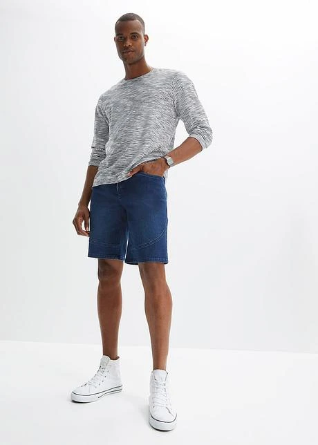 Short En Jean Long Extensible, Regular Fit 6 Short En Jean Long Extensible, Regular Fit - Afbeelding 4