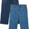 Lot De 2 Bermudas Longs En Jean Extensible, Regular Fit 2 Lot De 2 Bermudas Longs En Jean Extensible, Regular Fit -Rainbow Verkoopwinkel 23068712 AqAWeAxh
