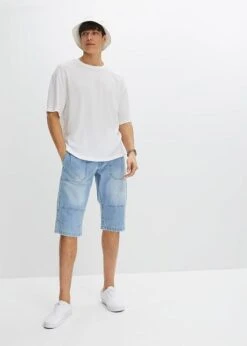 Bermuda Long En Jean Taille Extensible, Loose Fit -Rainbow Verkoopwinkel 23069376 SwNB2KsC