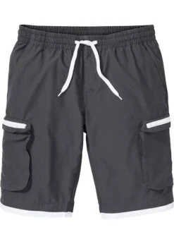 Rainbow Bermuda Cargo Taille Extensible, Regular Fit