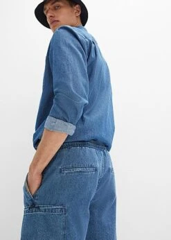 Short Long En Jean à Taille Extensible, Loose Fit -Rainbow Verkoopwinkel 23082592 OkqaA8xC