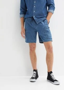 Short Long En Jean à Taille Extensible, Loose Fit -Rainbow Verkoopwinkel 23082651 hQVsxgCp