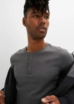 T-shirt Col Henley, Manches Longues -Rainbow Verkoopwinkel 23144777 icFESHJi