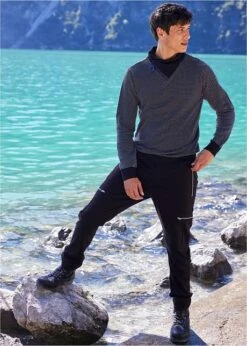 Rainbow Pantalon Taille Extensible Regular Fit Avec Zips, Tapered -Rainbow Verkoopwinkel 23177880 AYmFBdor