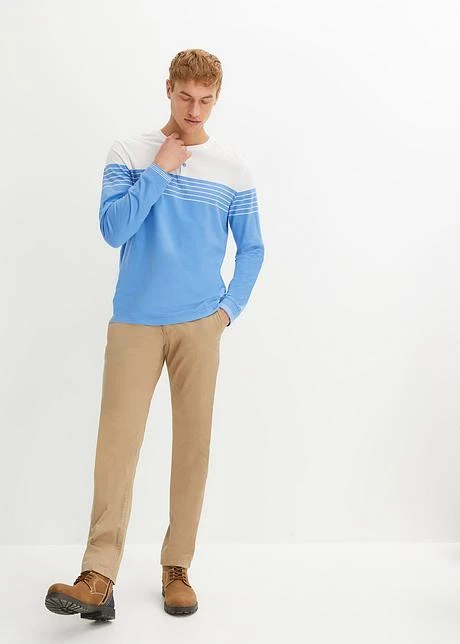 T-shirt Manches Longues à Col Henley 6 T-shirt Manches Longues à Col Henley - Afbeelding 4