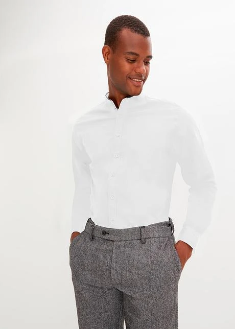 Chemise Manches Longues à Col Montant 4 Chemise Manches Longues à Col Montant - Afbeelding 2