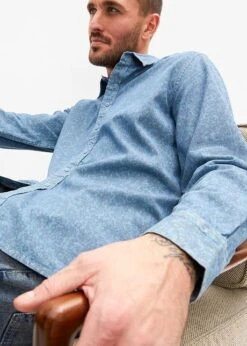 Chemise En Jean Imprimée, Manches Longues -Rainbow Verkoopwinkel 23232164 AwbaNj9C