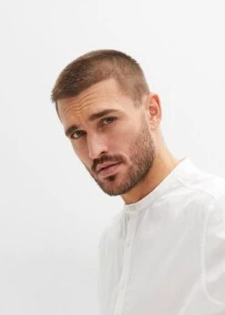 Chemise Manches Longues Avec Col Montant Et Manches Retroussées -Rainbow Verkoopwinkel 23232232 RYIFKJge