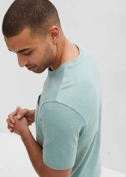 T-shirt Coton Col Tunisien Manches Courtes, Coupe Confort -Rainbow Verkoopwinkel 24000168 DfqRfgPD