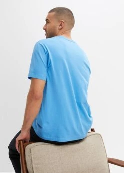 T-shirt Coton Sans Coutures Essential Avec Col V -Rainbow Verkoopwinkel 24006085 3aiMvMCD