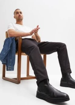 Rainbow Pantalon Chino Regular Extensible, Raccourci, Tapered -Rainbow Verkoopwinkel 24006657 EnuU7H3E