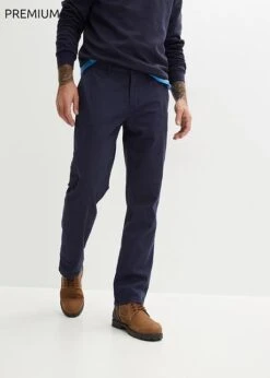 Pantalon Chino Droit Regular Fit Essential En Coton Stretch -Rainbow Verkoopwinkel 24010416 NY2st2Bu