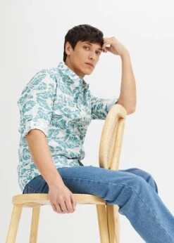 Chemise Manches Longues Légères Avec Manches Retroussées En Coton -Rainbow Verkoopwinkel 24021091 RNgpEUQh