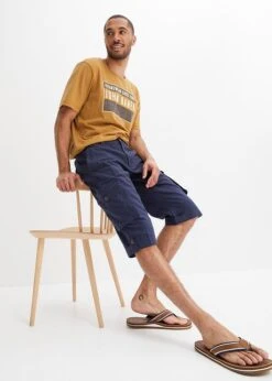 Bermuda Long Cargo Avec Lin -Rainbow Verkoopwinkel 24033319 tBSQ86Te